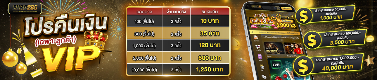 บาคาร่า คาสิโน สล็อตออนไลน์ 🎁โปรคืนเงิน VIP💵